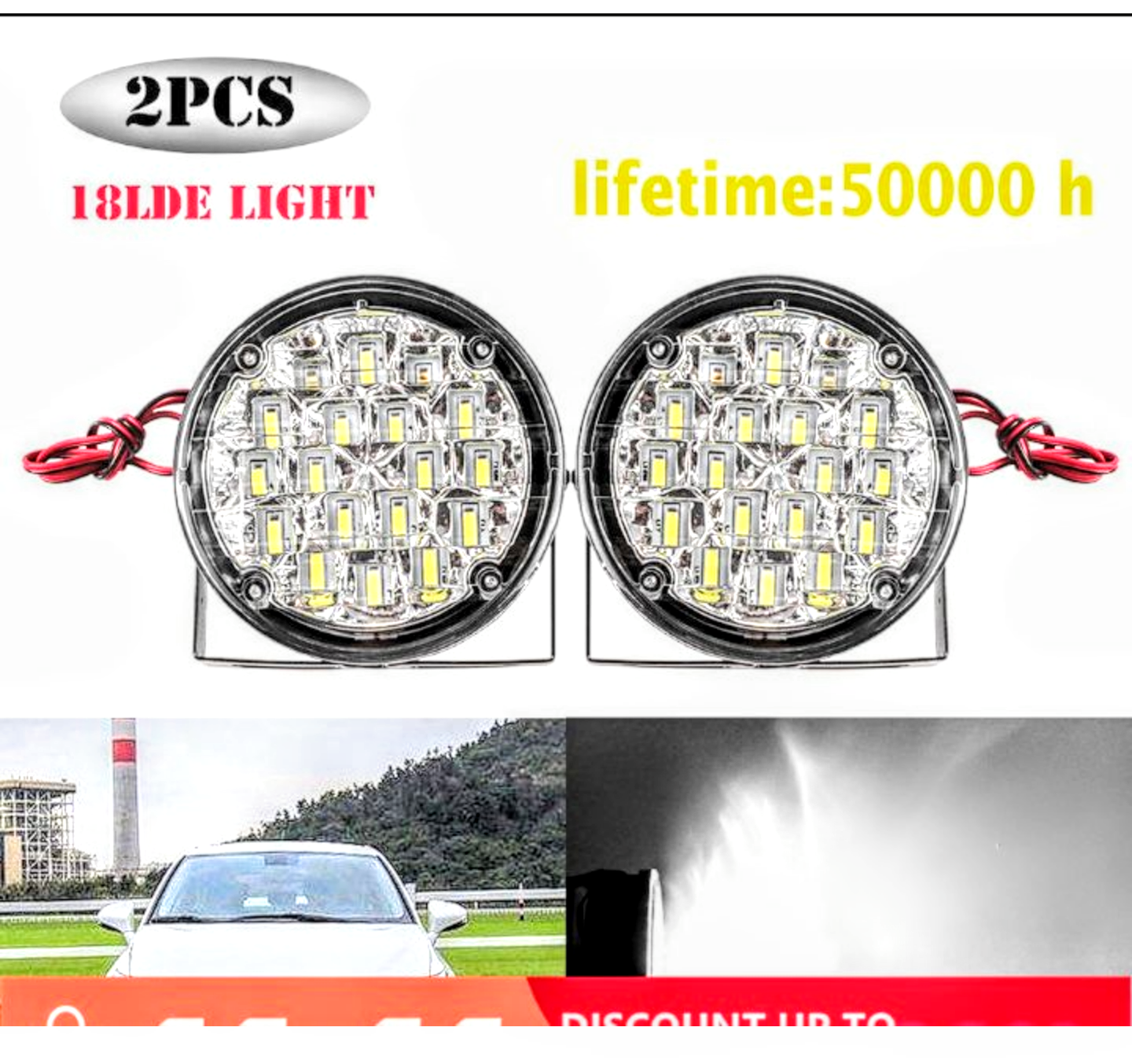 COMBO 2 ĐÈN TRỢ SÁNG NHIỀU TIM LED SIÊU SÁNG LẮP XE MÁY XE HƠI ÔTÔ MẪU MỚI HÀNG LOẠI CỰC SÁNG HÀNG CHUẨN