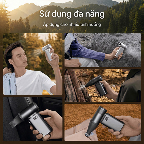 Quạt mini tích điện cầm tay Jisulife Handheld Fan Ultra2 9000mAh - Hàng chính hãng