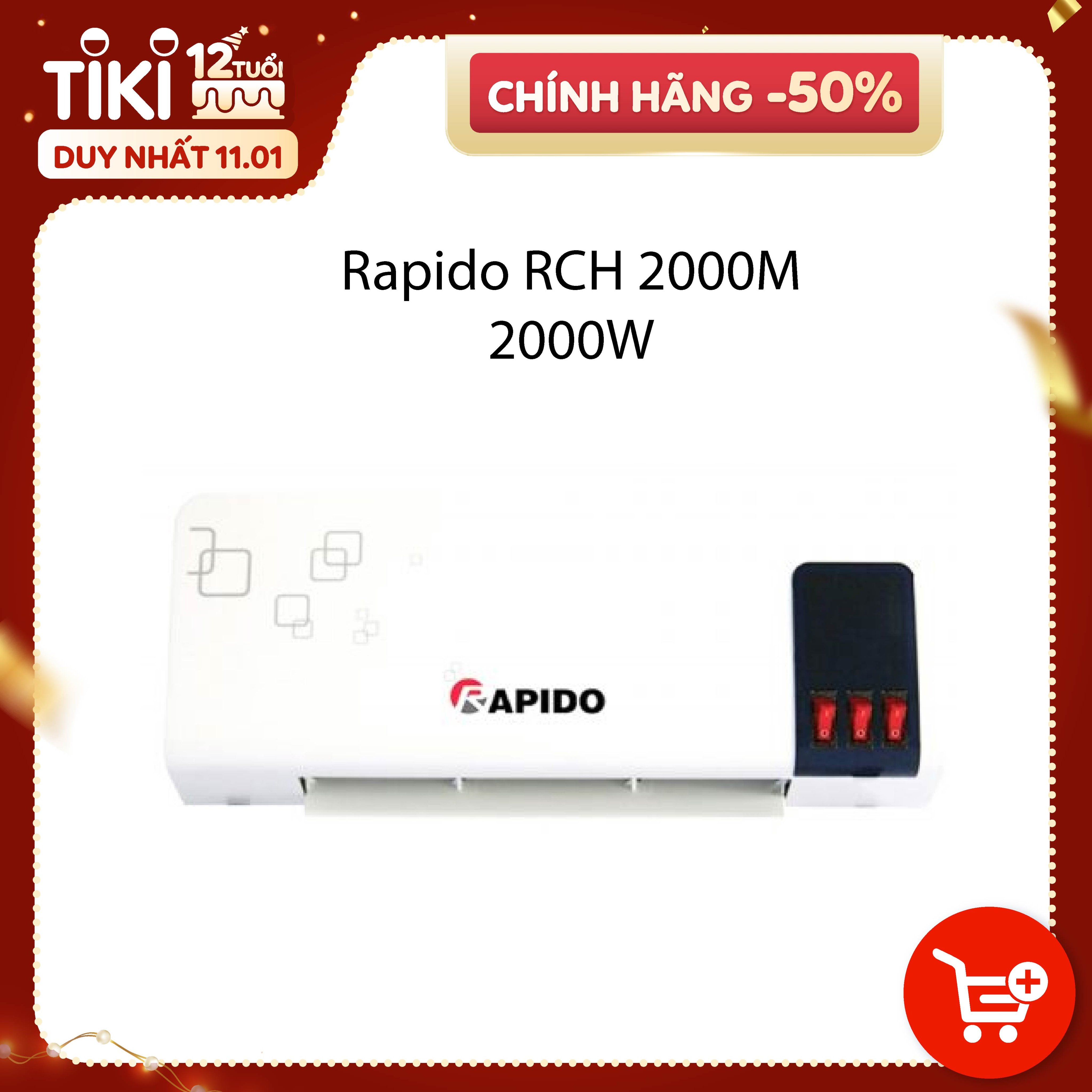 Máy sưởi gốm Rapido RCH 2000M - Hàng chính hãng