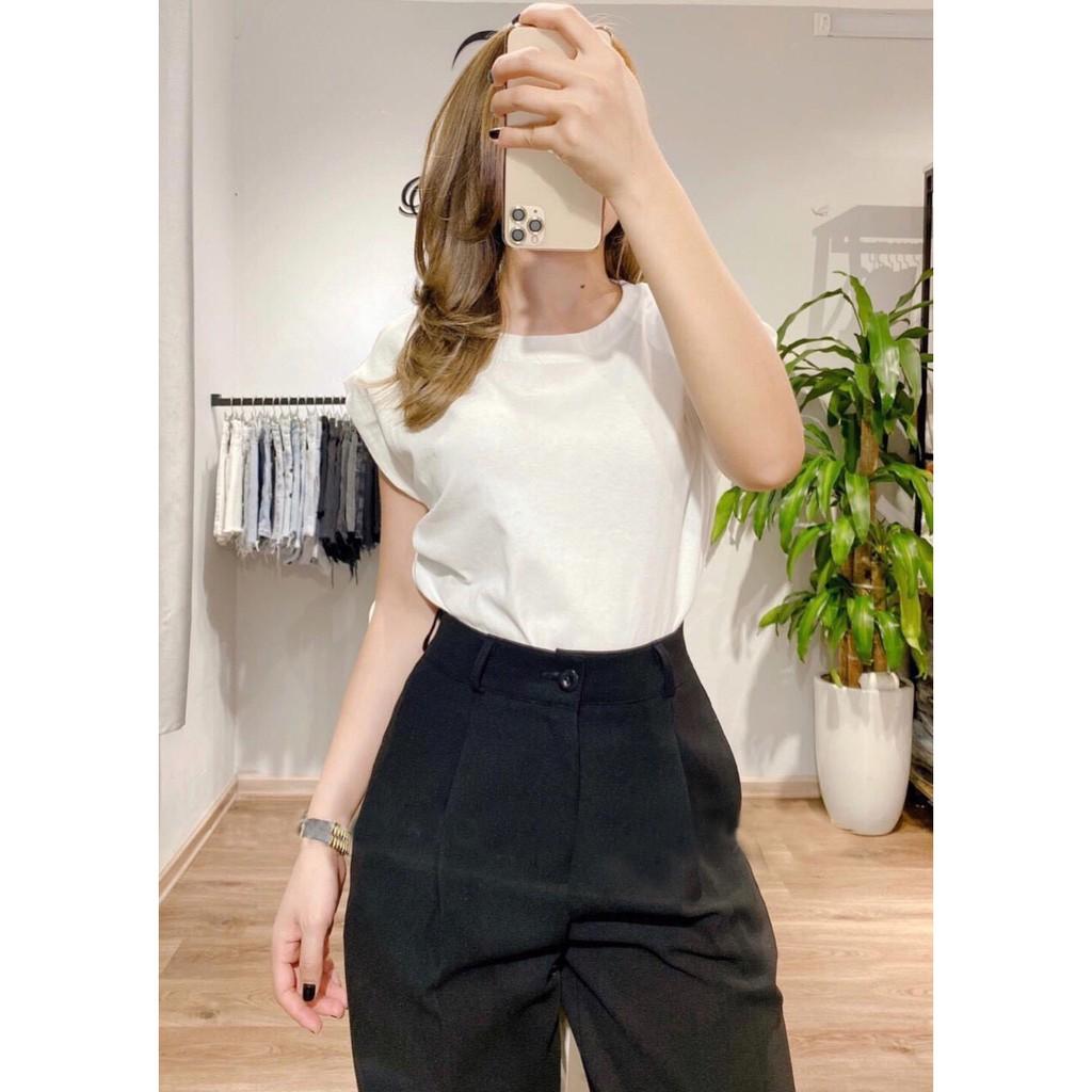 Quần Tây Baggy Lưng Cao Dáng thụng Basic có size 1HIT_UNISEX