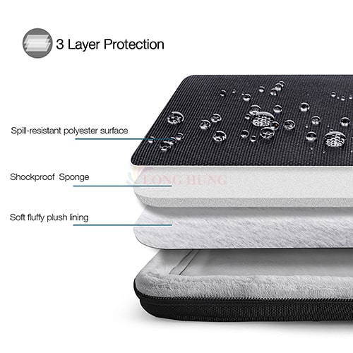 Túi xách chống sốc Tomtoc Versatile-A22 Protective Laptop Sleeve Surface Book/Laptop 13.5 inch A22-C01 - Hàng chính hãng