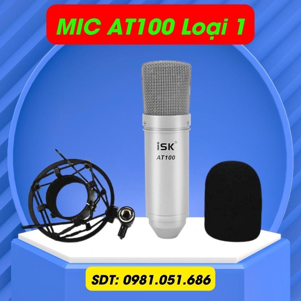 Combo Bộ Mic Thu Âm, Hát Karaoke, Livestream online cực hay (Trọn Bộ Soundcard K300, Mic AT100)