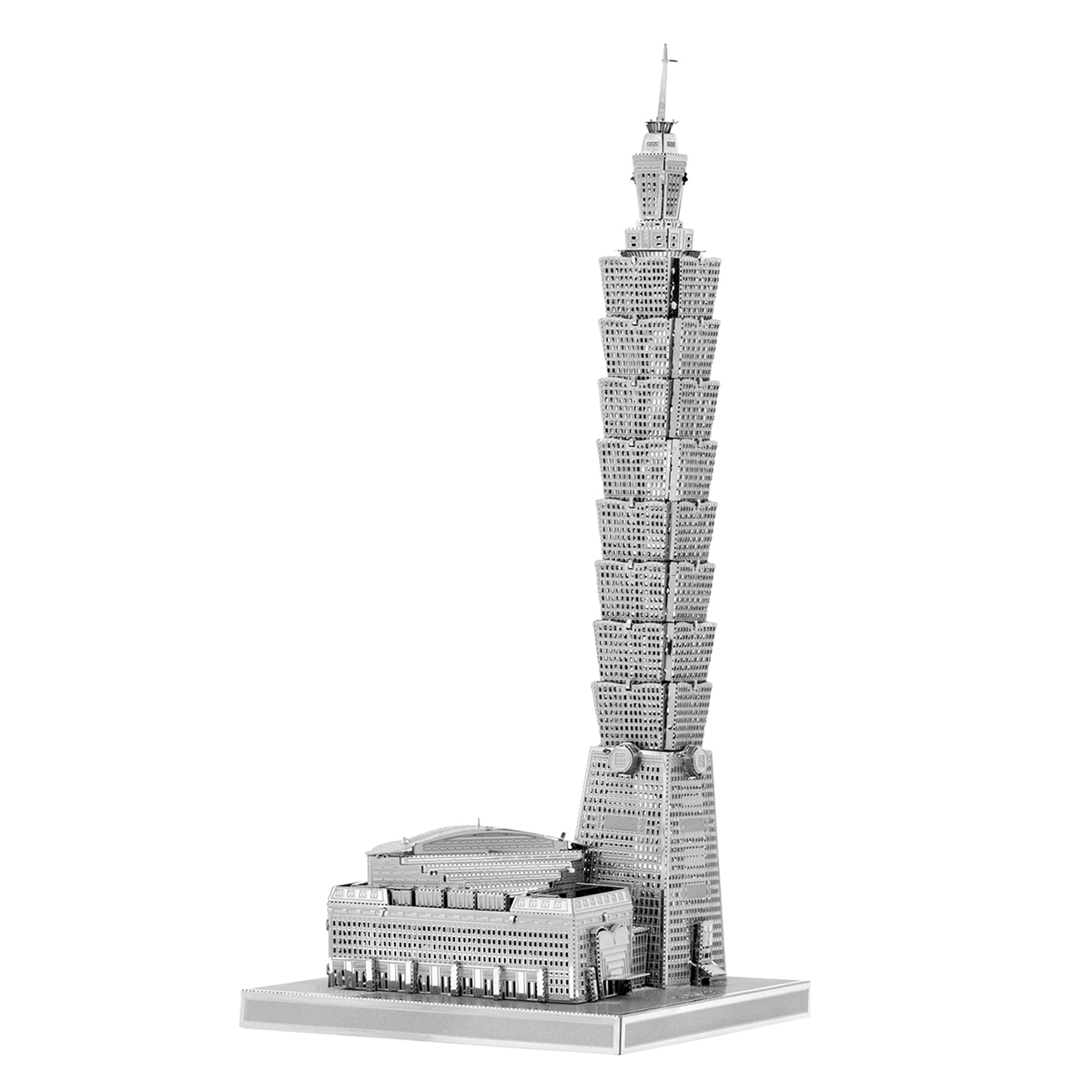 Mô Hình Kim Loại 3D Tự Lắp: Tháp Taipei 101 - Mô Hình Giải Trí - Xả Stress, Mô Hình Sưu Tầm, Mô Hình Trang Trí, Quà Tặng Mô Hình