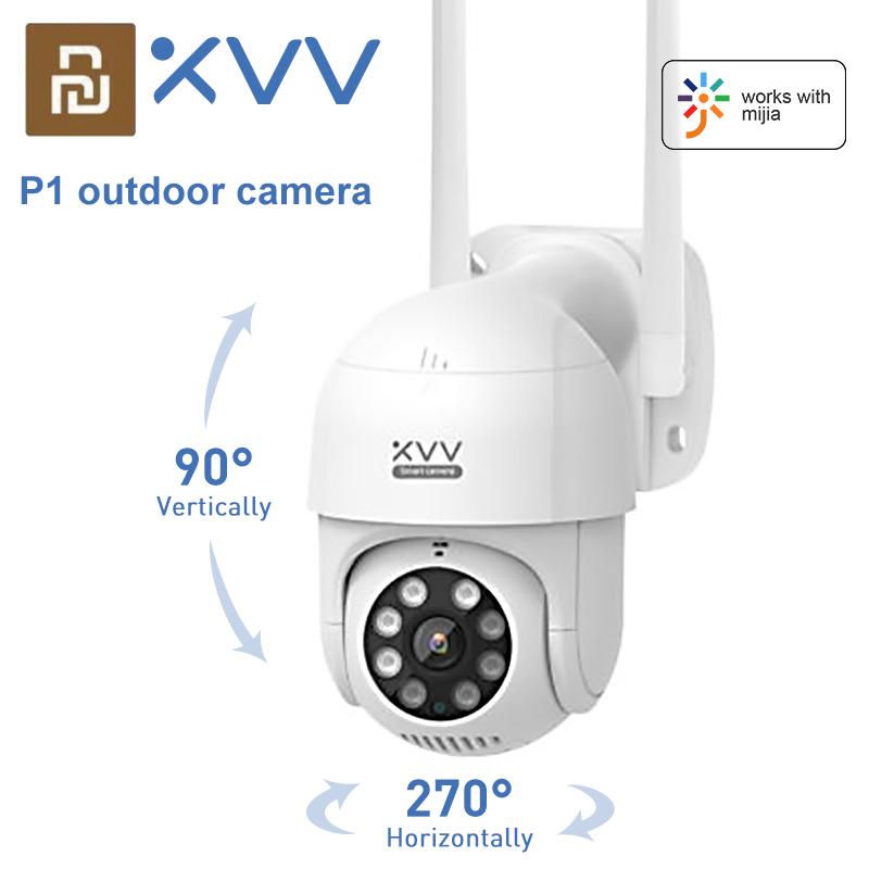 Xiaovv Camera ngoài trời 2K Pro 1296p HD Webcam 360 IP Giám sát bảo mật ip