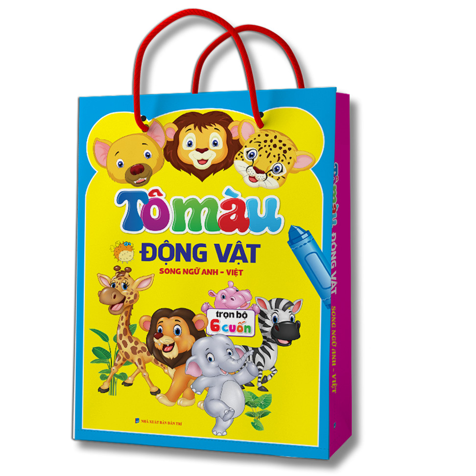Tô màu động vật . Trọn bộ 6 cuốn