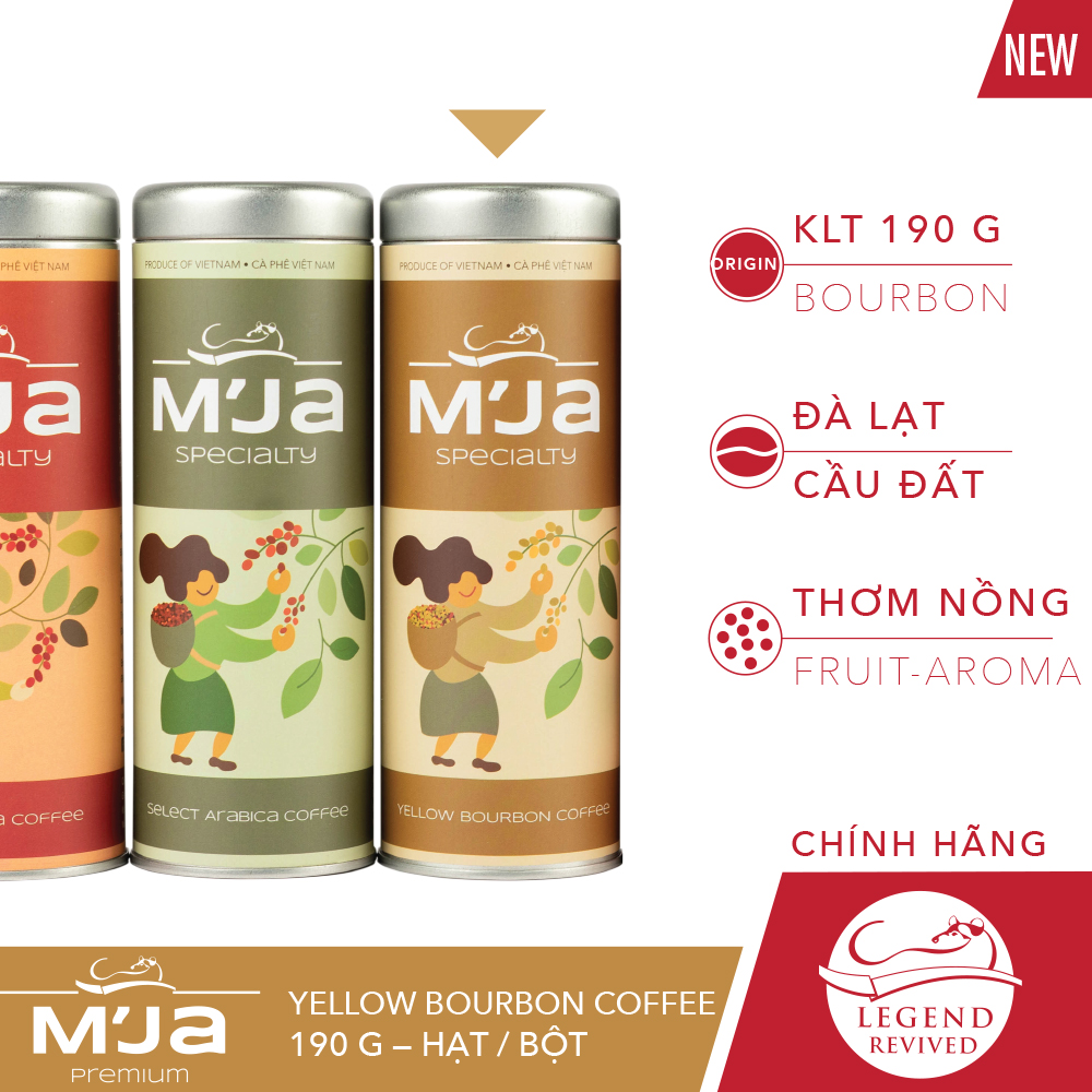 Cà phê M'JA Yellow Bourbon 200g