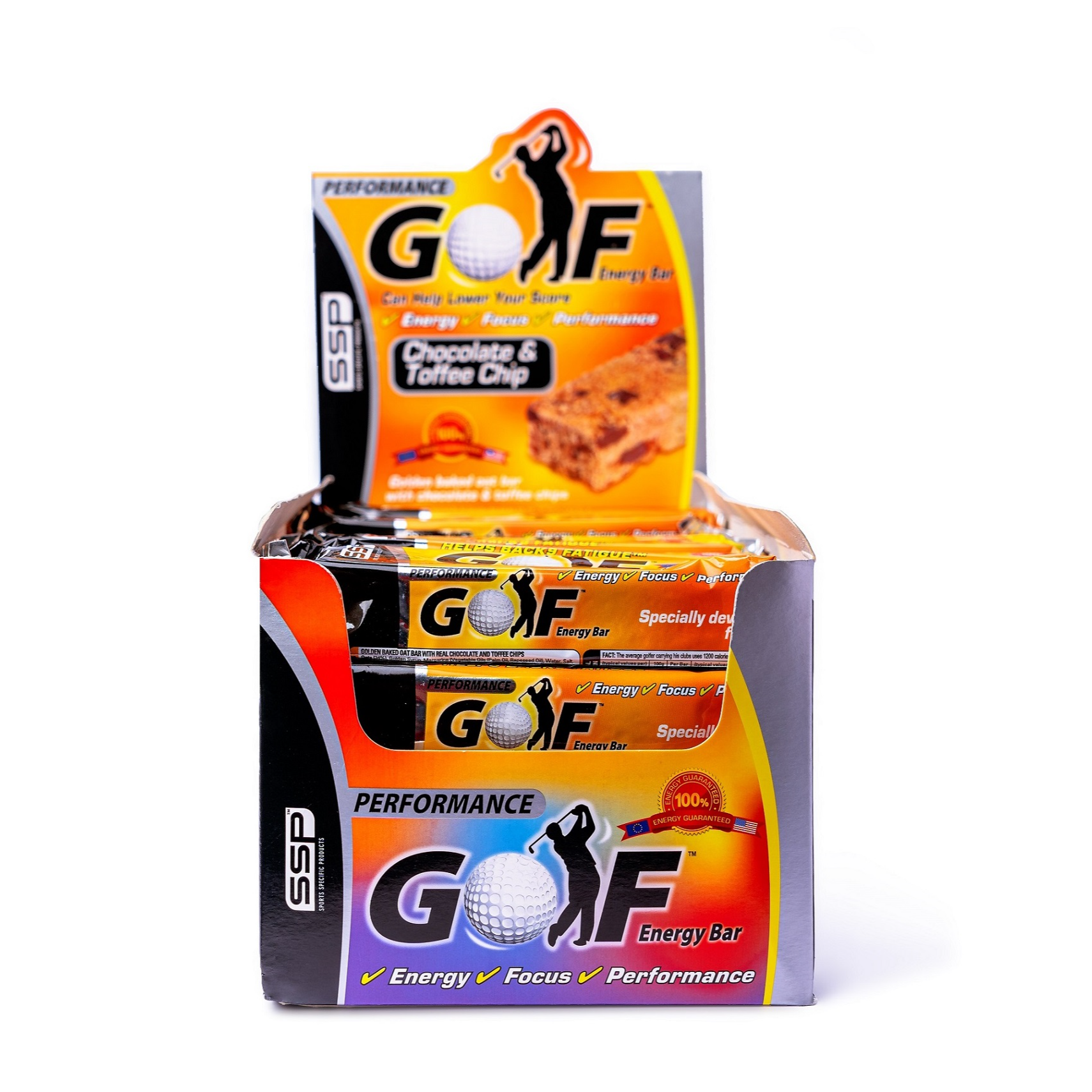 Hộp 24 Thanh năng lượng SSP Performance Golf vị Chocolate & Toffee Chip