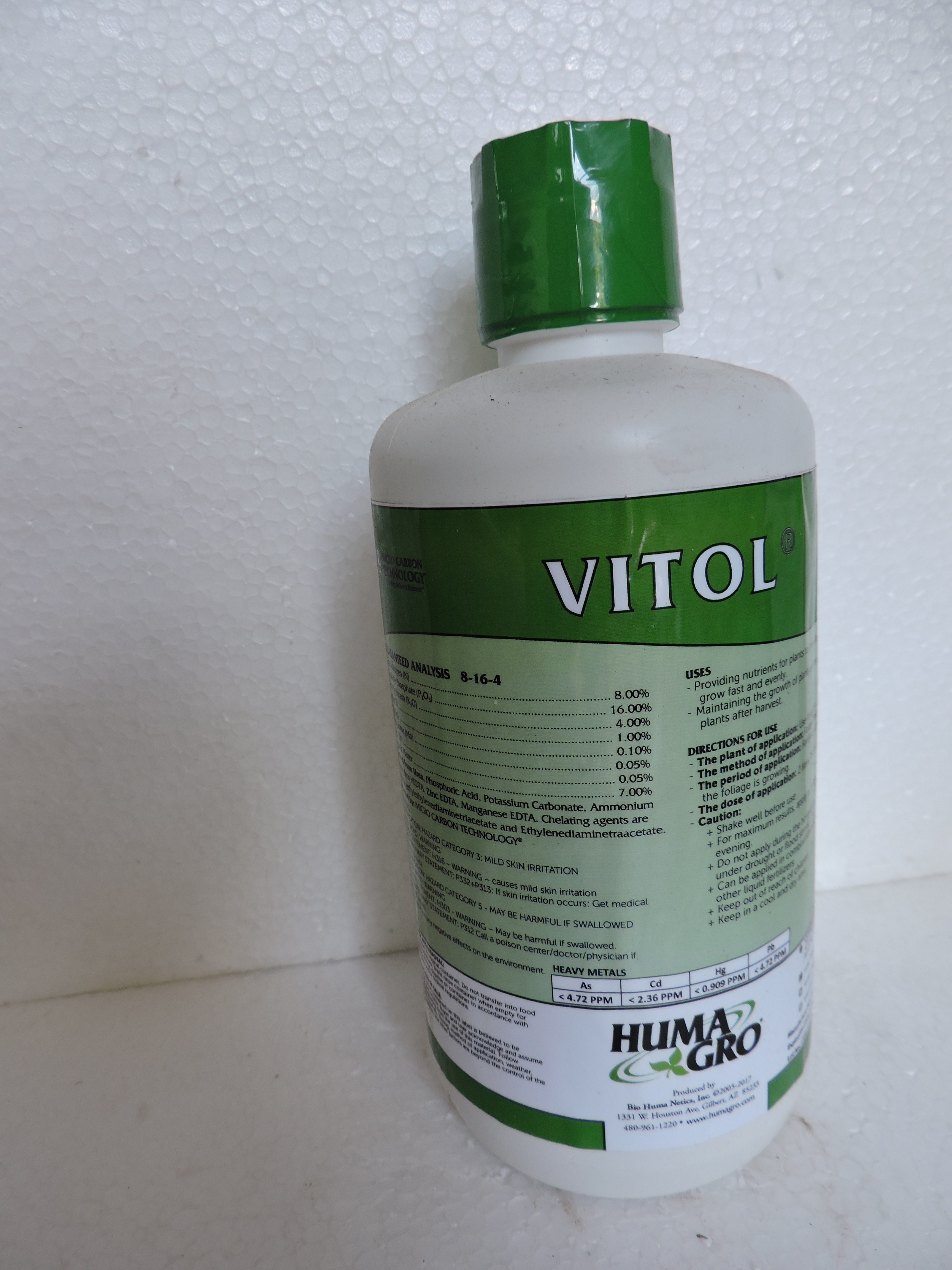 Phân Bón Lá Cao Cấp Sản Xuất theo Công Nghệ MICRO CACBON VITOL BẮC MỸ, TĂNG TRƯỞNG VƯỢT TRỘI, ĐẺ NHÁNH MẠNH