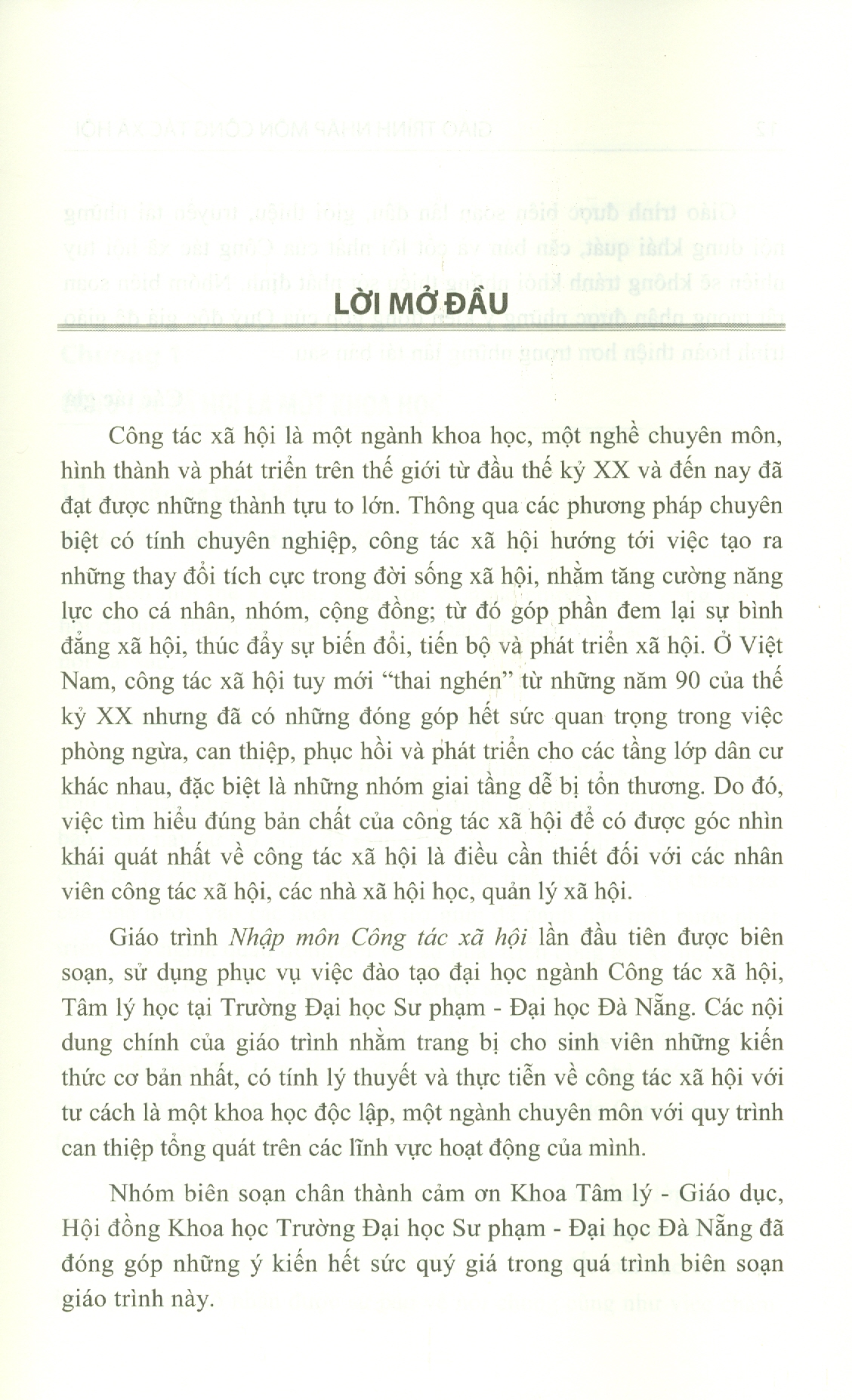 Giáo Trình NHẬP MÔN CÔNG TÁC XÃ HỘI