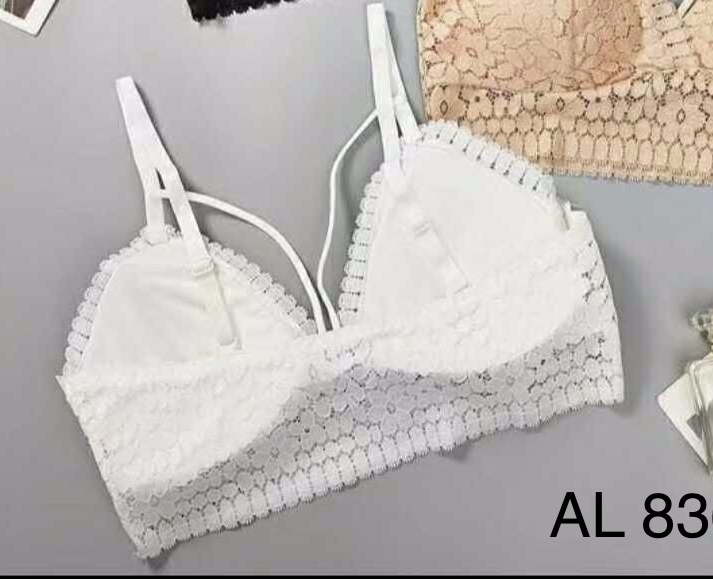 Áo Bra Nữ Ren Hoa Dây Chéo Ngực AL836 – Mềm Mại, Gợi Cảm, Không Gọng