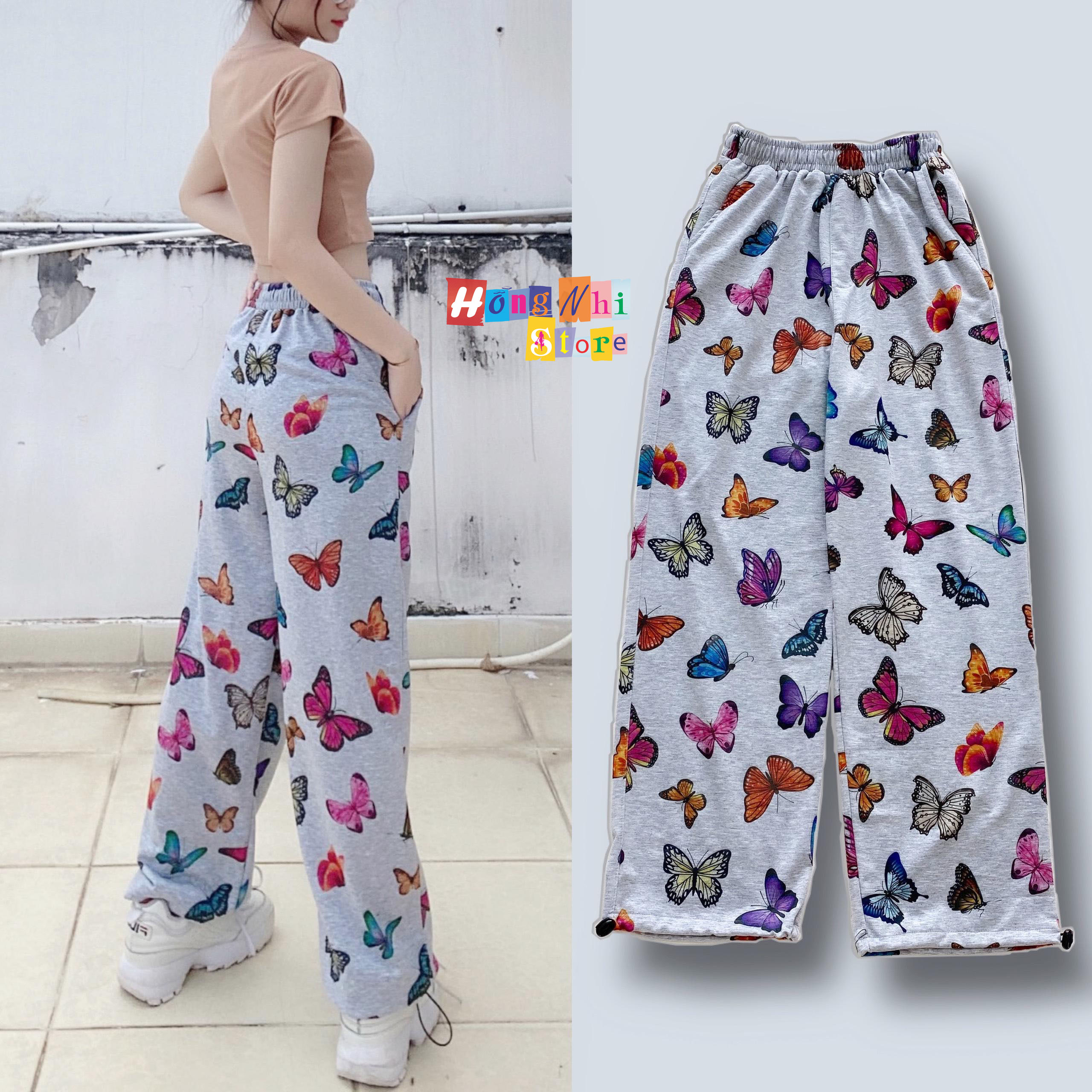 Quần Jogger Thun Loang Màu Dài Dây Rút Dáng Rộng - Quần Thun 3D Rút Dây Unisex - MM - M