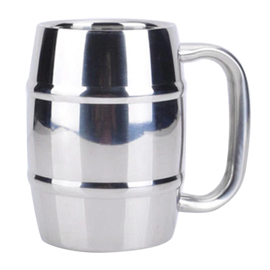 Thép Không Gỉ Cup Cup Double Wall Uống Sữa Cà Phê Trà Mug