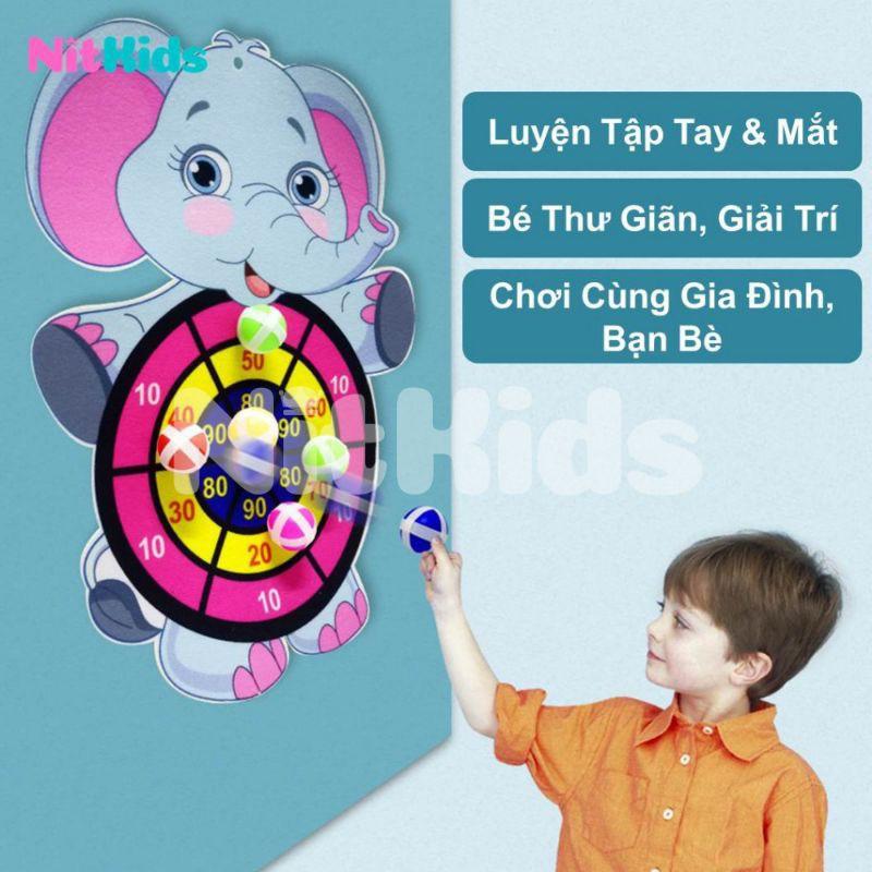 bảng ném bóng dính, đồ chơi phí tiêu cho bé