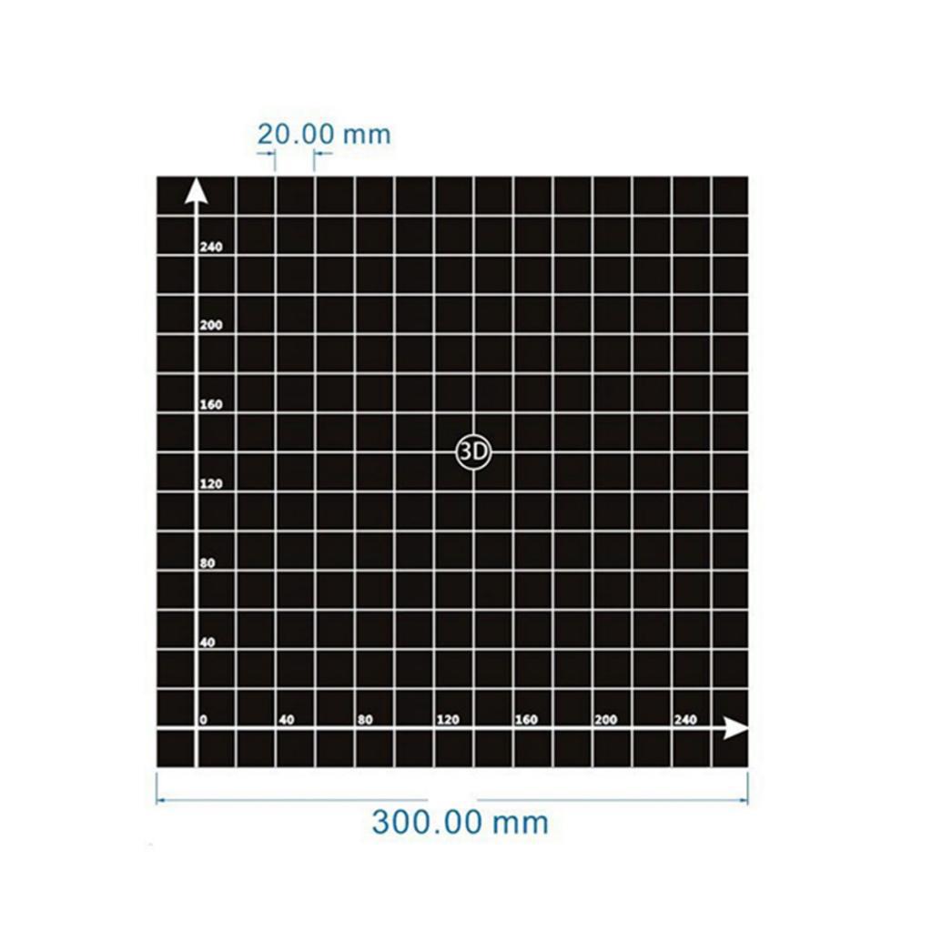 2 in 1 3D Printing Build Surface 300mm x 300mm Square Sheet 3D Printer
