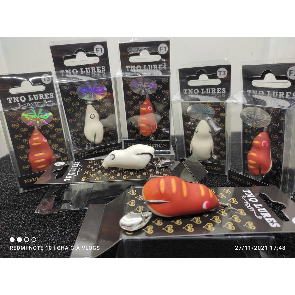 Mồi Lure Nhái Hơi TNQ CHUYÊN SĂN LÓC SỘP CHUỐI HOA SIÊU NHẠY: T1 VÀ T3---F1 VÀ F2