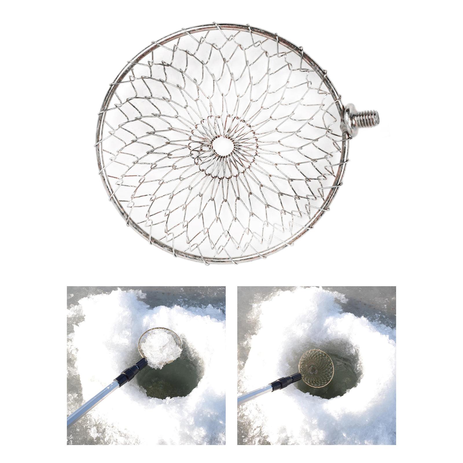 Stainless Steel/Iron Round Frame Fishing Landing Net Head 10/13cm fit Universal Pole Handle Carp Coarse Sea Fishing Tackle Accessories
