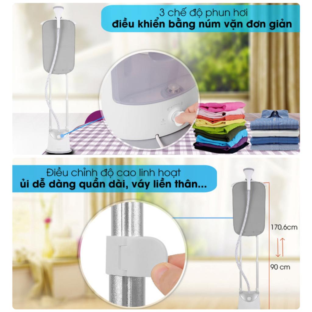 Bàn Ủi Hơi Nước Đứng PHILIPS GC487, 1800W - 1.4Lit, Phun Hơi Liên Tục, Hàng Chính Hãng