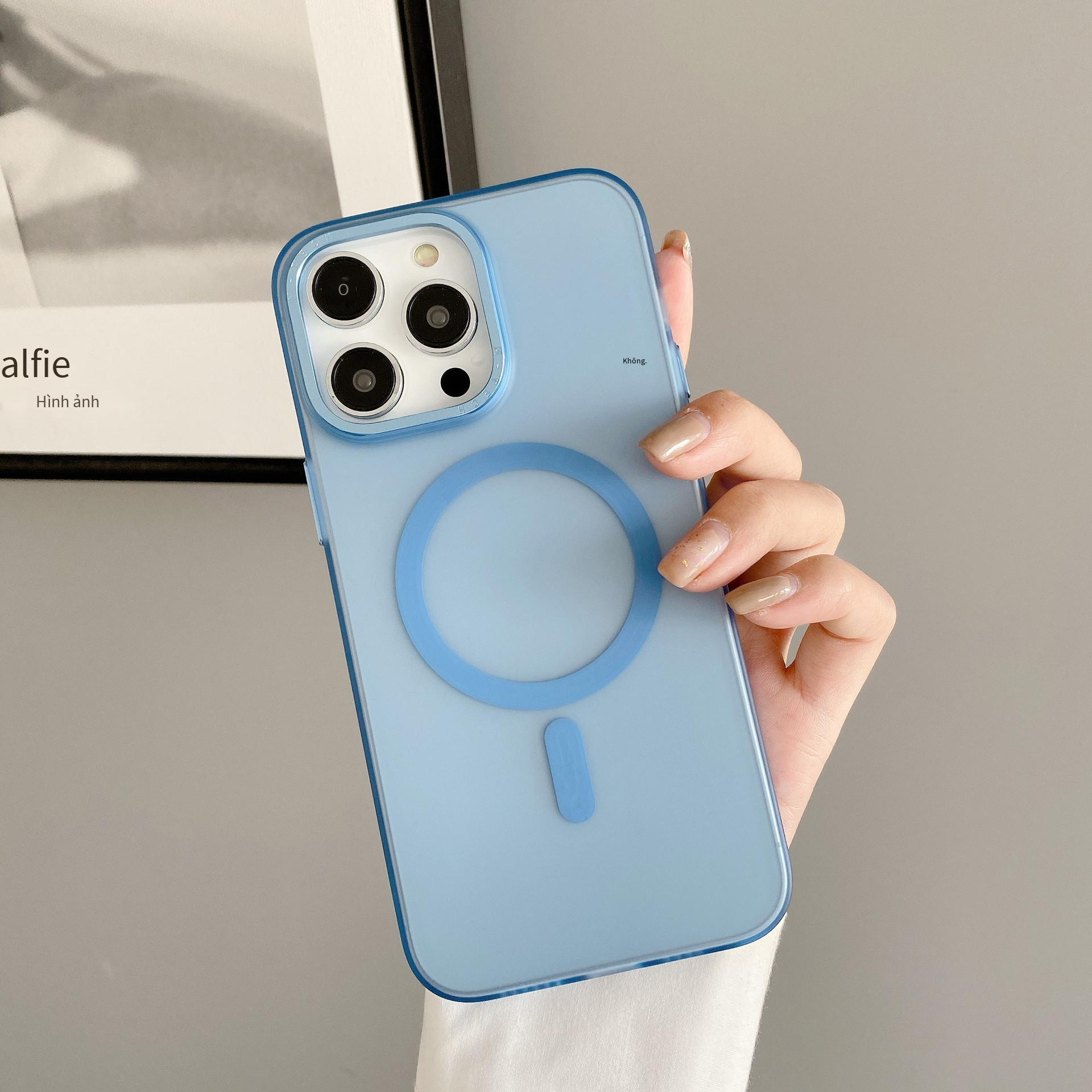 Ưu đãi đặc biệt thích hợp cho Apple 14 nút kim loại mờ vỏ điện thoại di động iphone13ProMax xe hút từ tính 12 lớp vỏ bảo vệ
