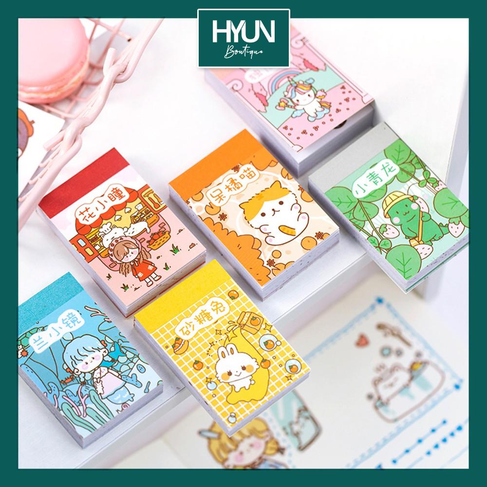 Sticker dán cute trang trí 50 tờ Small Meatball Sticker trang trí sổ tay HYUN BOUTIQUE