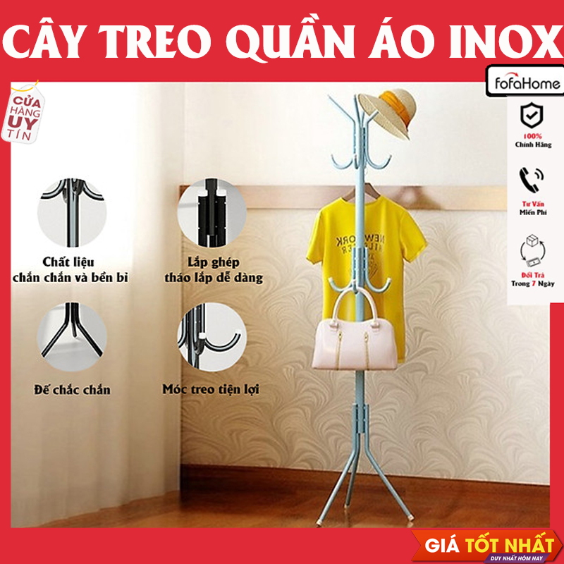 Giá Treo Quần Áo Hàng 12 Móc Cây Treo Quần Áo Đa Năng Cây Treo Đồ Nội Địa Trung Giao Màu Ngẫu Nhiên