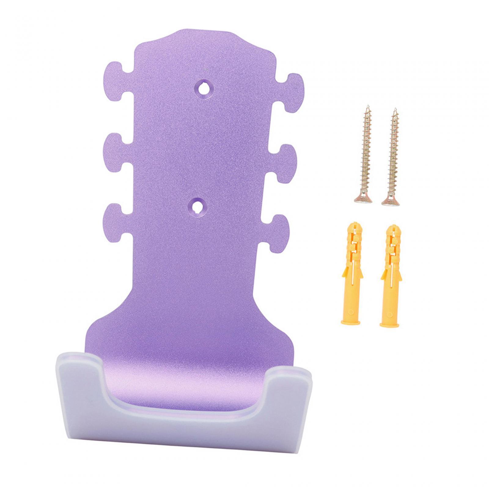 Ukulele Wall Mount Stand, Guitar Wall Mount Hanger with Screws, Guitar Rack for Acoustic and Electric Guitars Bass String Instruments Mandolin