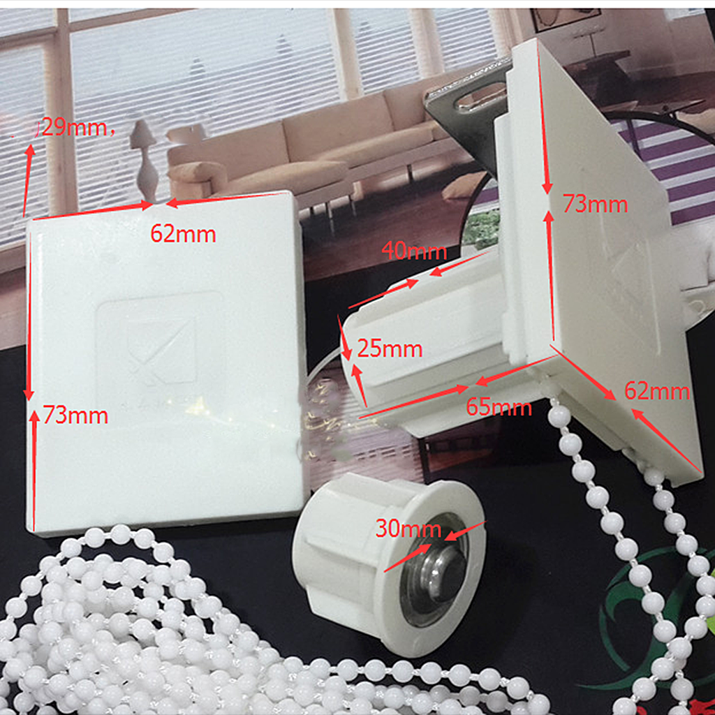 2X Quality Roller Blind Clutch Kit, Square Shade Bracket, 28mm Tube