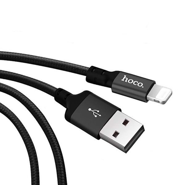 Cáp sạc Hoco dây dù truyền data ổn định nhanh chóng dài 2M cho iPhone/iPad - Hàng chính hãng