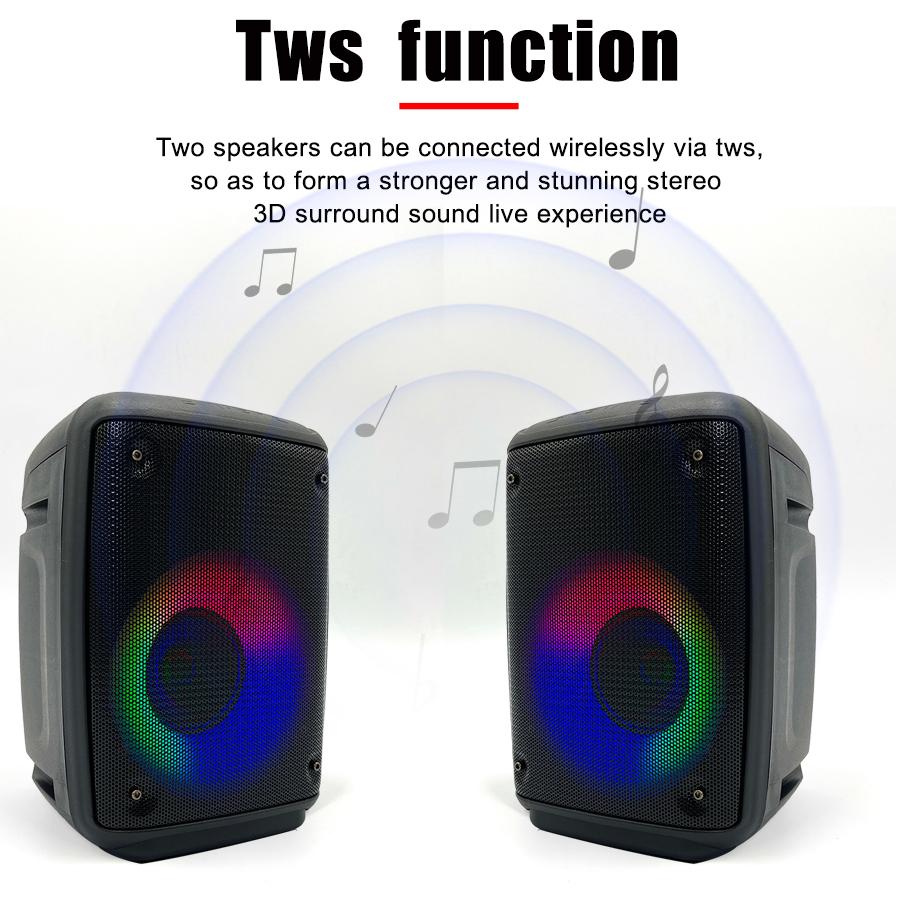 Super Subwofer Bluetooth loa không dây cao công suất cao Bass Bass Outdoor Sound Bar Caixa de SOM Radio di động TF/USB BT5.0 Màu