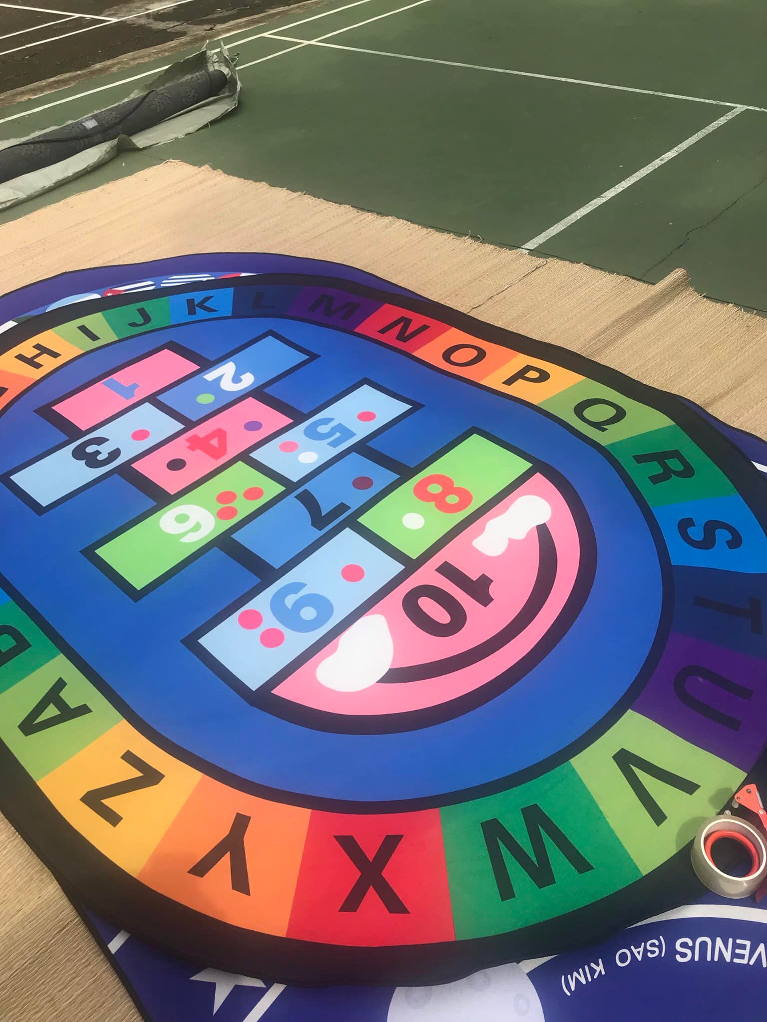 Thảm circle Montessori cao cấp kích thước 1.6mx2.3m