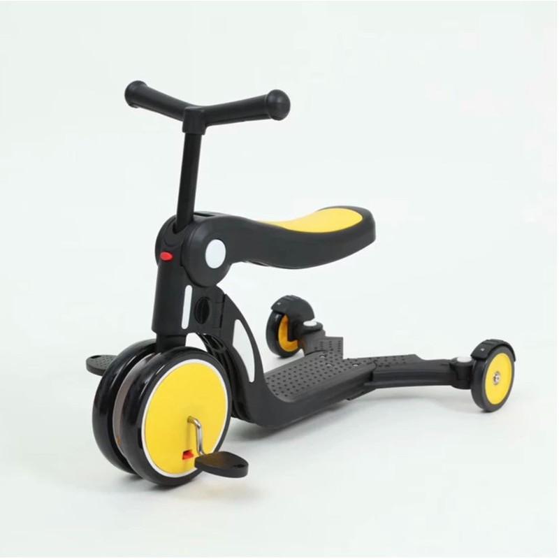 Xe scooter xếp gọn 5in1 đa năng FREEKIDS Version 2020 kèm tay đẩy