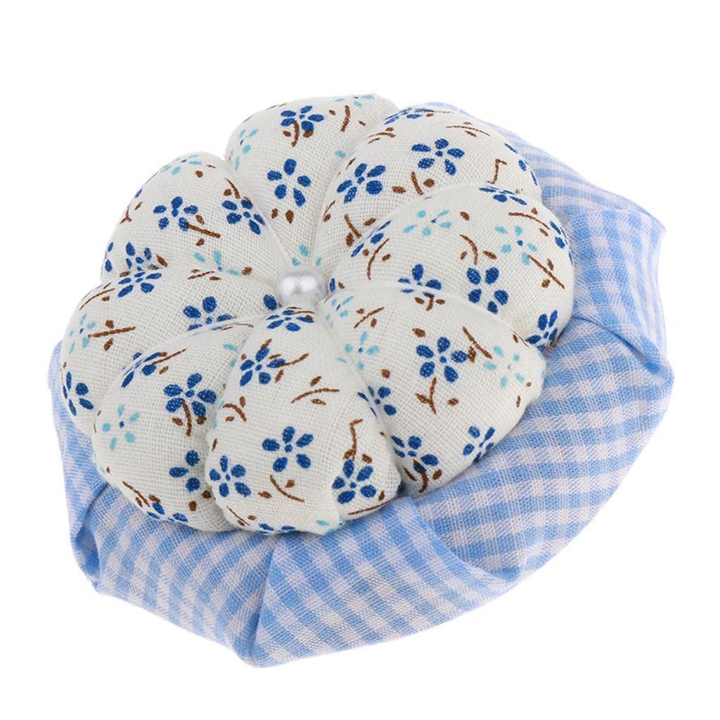 Wood Base Pumpkin Pin Cushion Needle Pincushions for Sewing Embroidery Stitching Needle Crafts