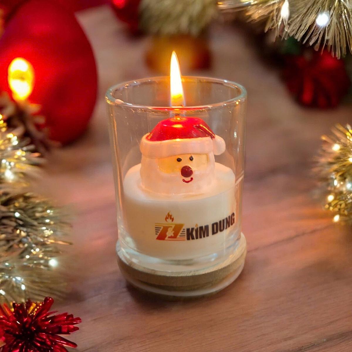 Ly Nến Thơm Hình Ông Già Noel 3D