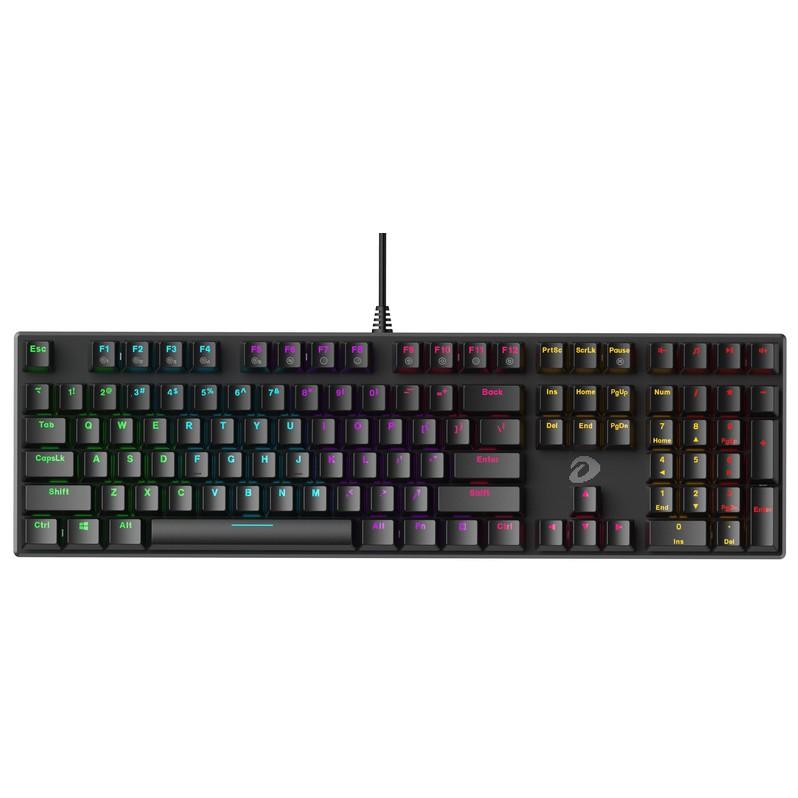 Bàn phím cơ Gaming DAREU EK810 Pink / Black (MULTI-LED, Blue/ Brown/ Red D switch) Hàng Chính Hãng