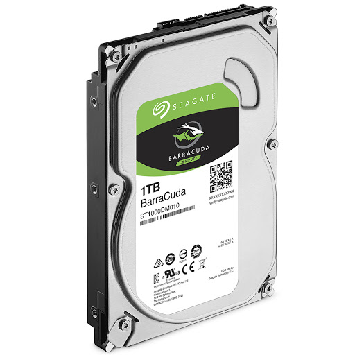 Ổ cứng HDD Seagate BarraCuda 1TB 3.5inch SATA III 64MB Cache 7200RPM - Hàng chính hãng FPT phân phối