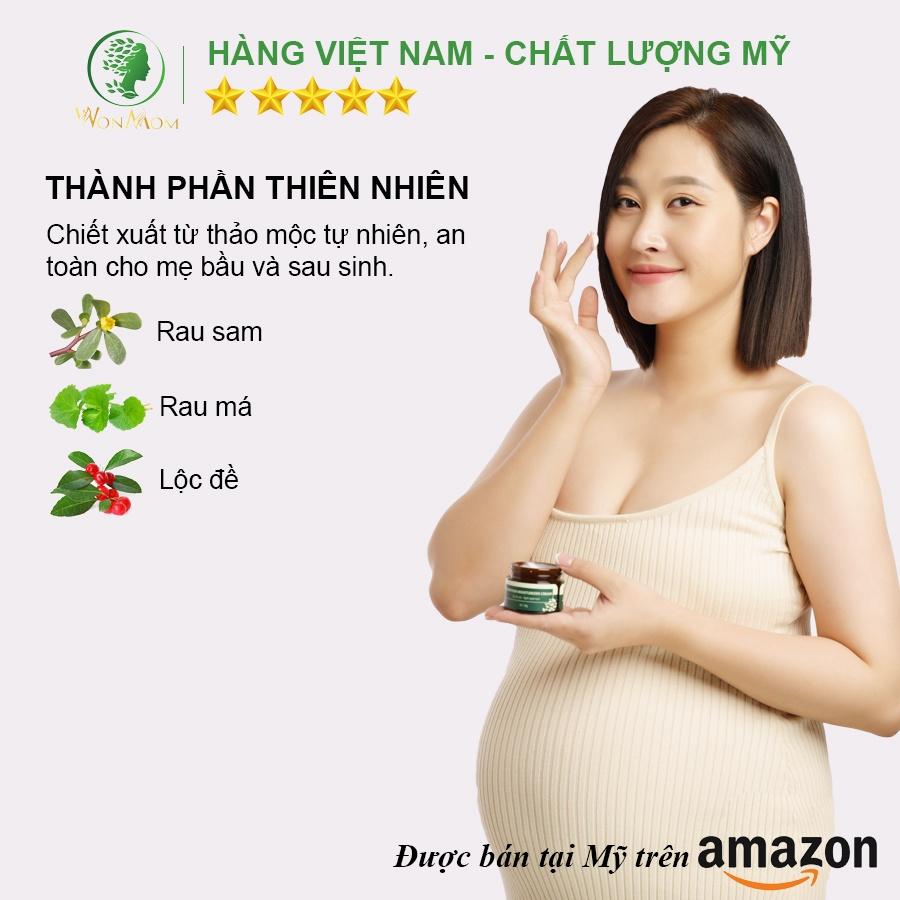 Kem cấp ẩm, dưỡng trắng da và ngăn ngừa mụn Wonmom 50g