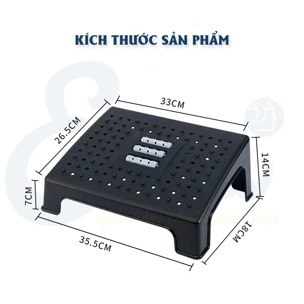 Ghế kê chân văn phòng công thái học Ergonomic Footrest - Thương hiệu EMA