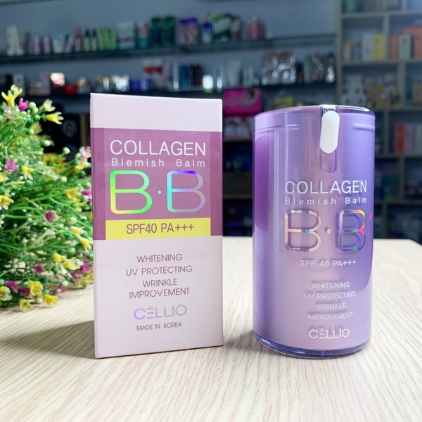 Kem Nền Cellio Collagen Blemish Balm B.B SPF40 PA-tone 21( không có tem phụ-không xuất hoá đơn đỏ )