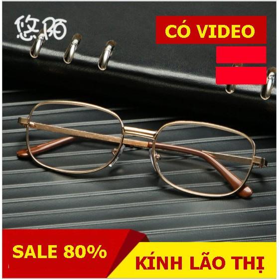Kính lão thị viễn thị trung niên chất lượng tốt có video tròng sáng và rõ