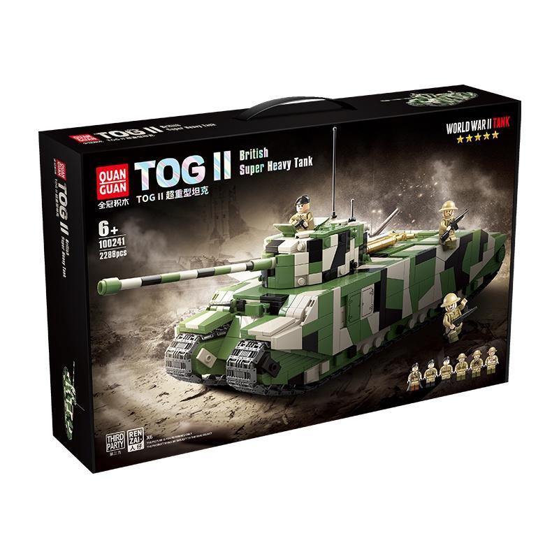 Đồ chơi Lắp ráp Xe Tăng Anh hạng nặng TOG II, Quanguan 100241 British Tank, Xếp hình thông minh, Mô hình xe tăng 