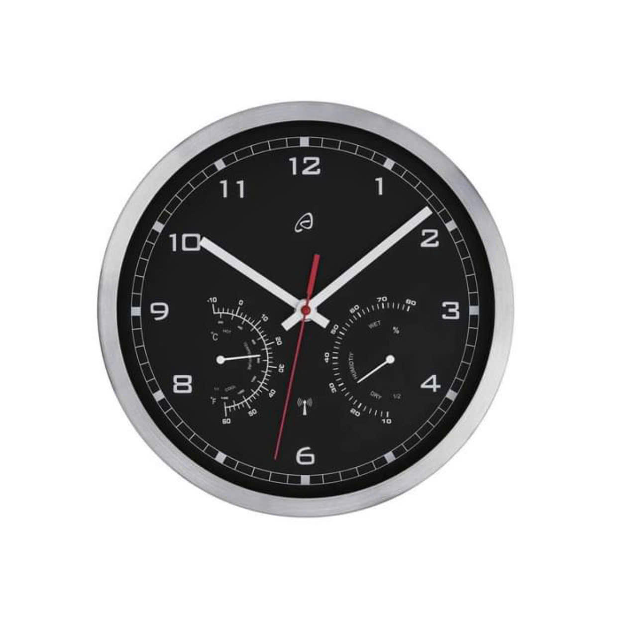 Đồng hồ treo tường tích hợp nhiệt kế &amp; ẩm kế AURIOL - Hàng nội địa Đức Hàng chính hãng