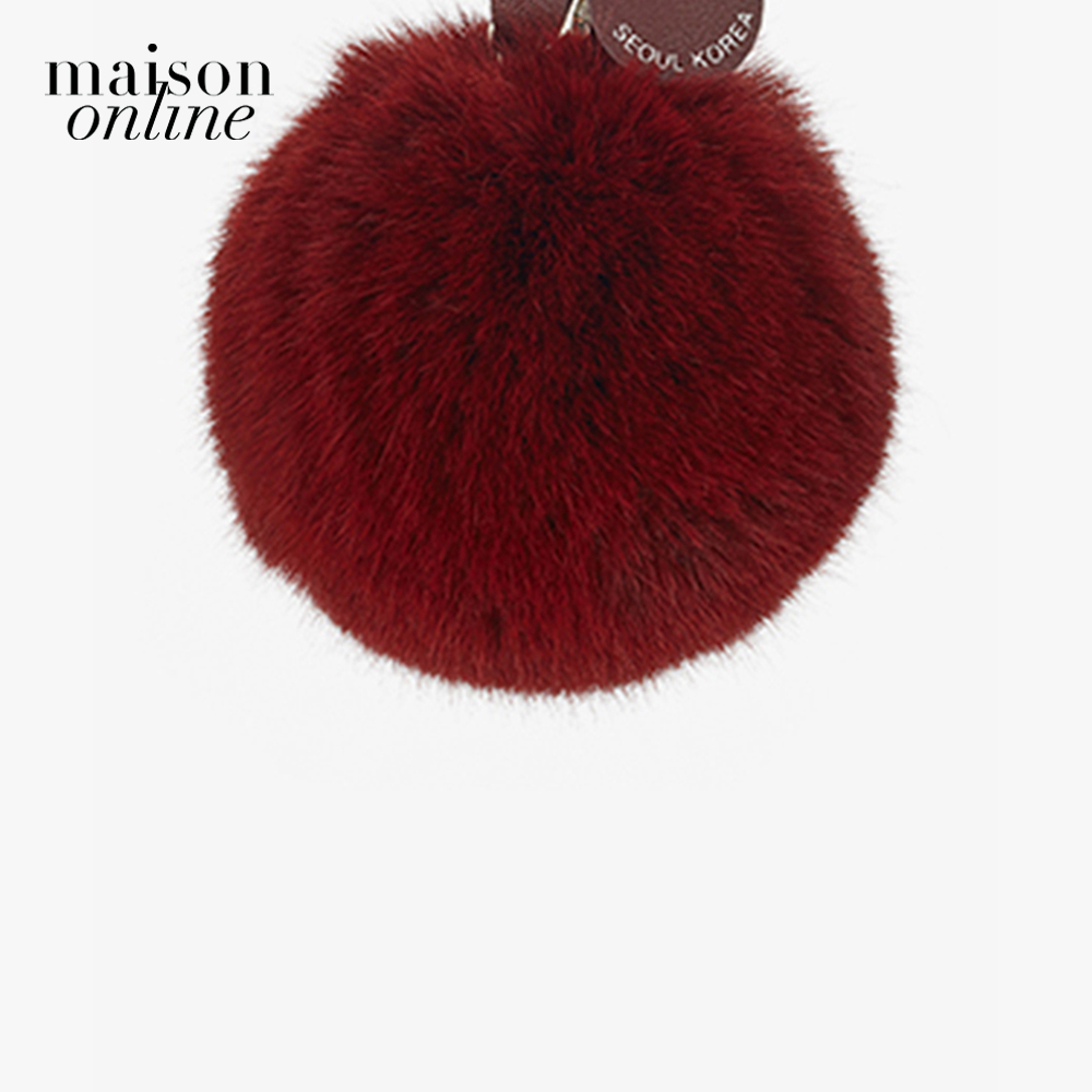 Marhen.J - Móc khóa túi hình tròn Cotton Candy Fur Charm MJ19CCANDY-WI