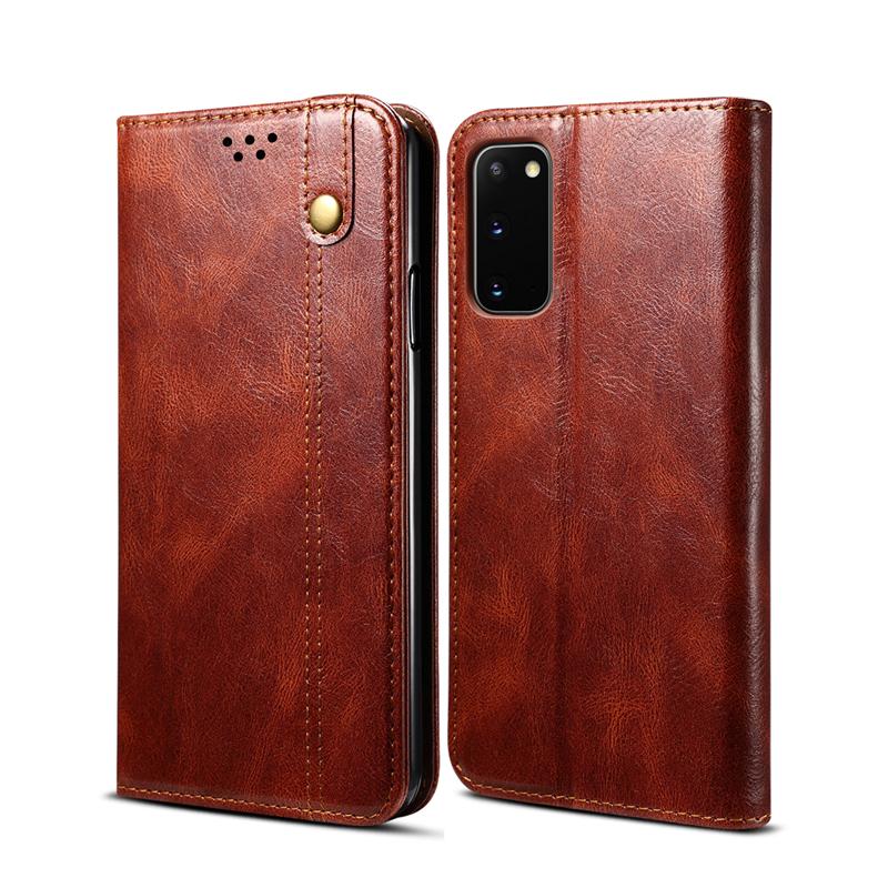 Bao da điện thoại nắp lật từ tính Retro Samsung S20 FE Ultra S20 Plus
