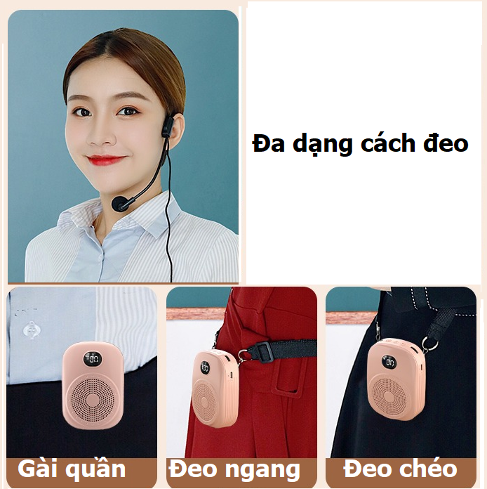 Loa trợ giảng có dây S20 có bluetooth, âm thanh Hi-Fi chất lượng cao, pin bền