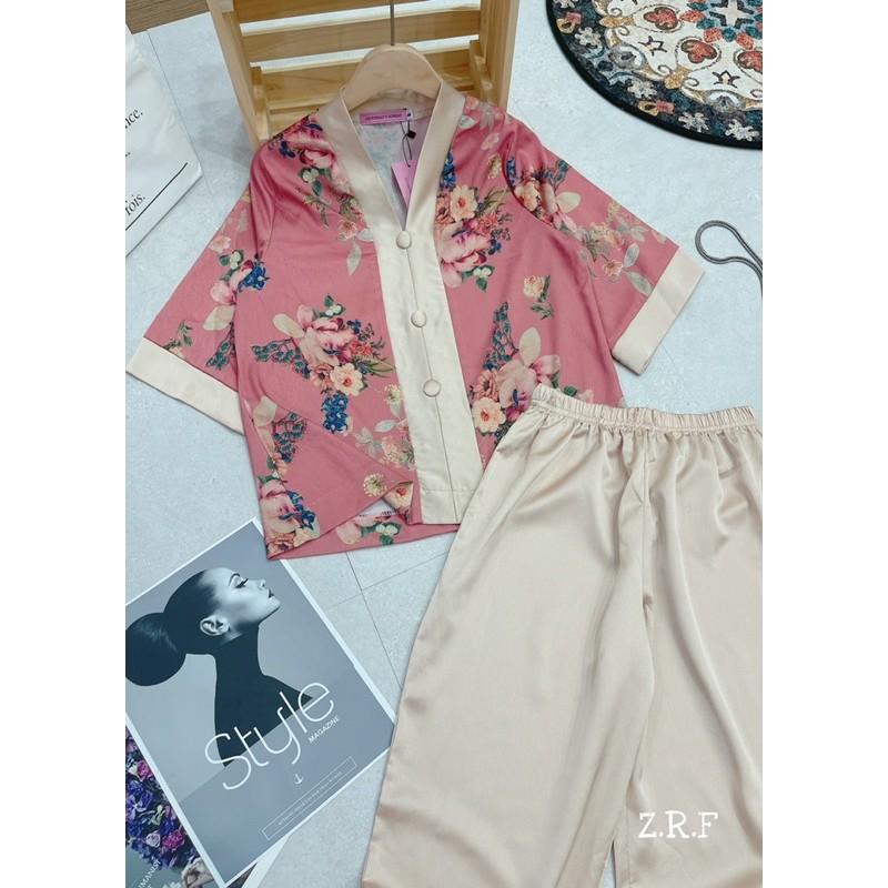 BPT210 SET BỘ LỤA PHẬT TỬ CỔ TIM CHO NỮ