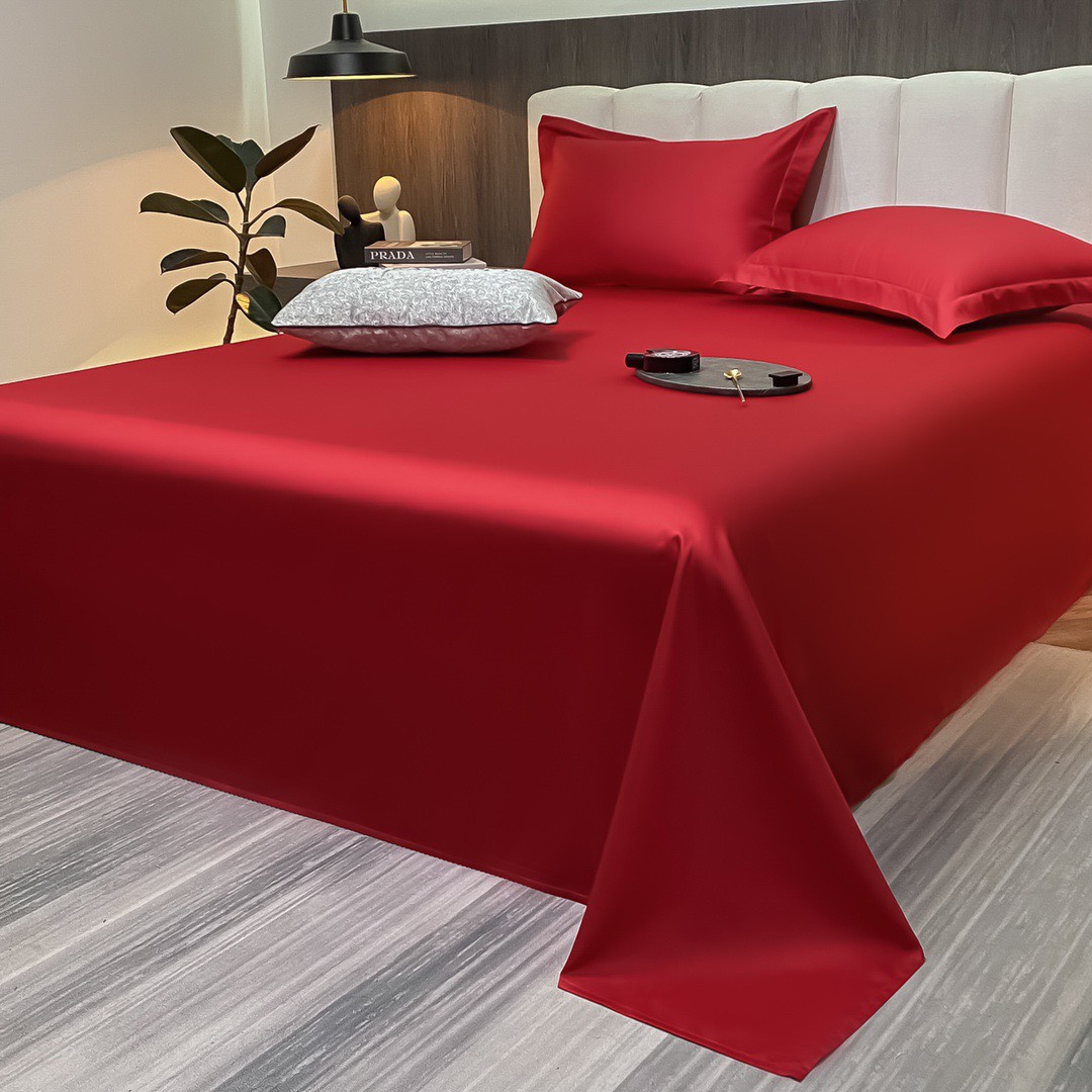 Bộ ga giường phi lụa trơn LIDACO chất liệu lụa mượt mà, óng ả decor phòng ngủ vintage