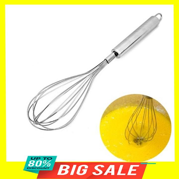 Dụng cụ đánh trứng, đánh bột chất liệu inox chắc chắn