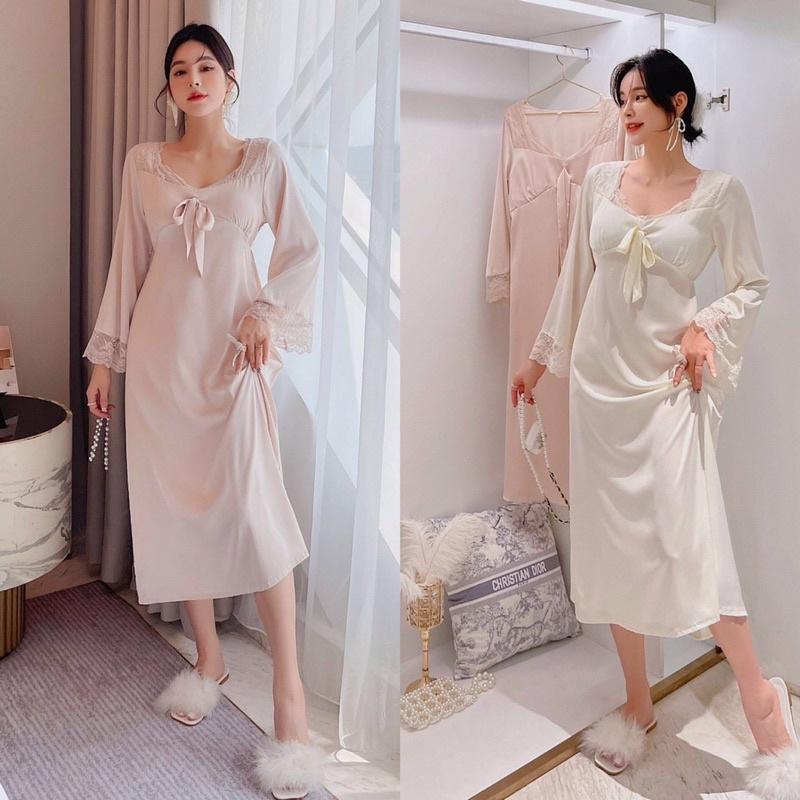 Đầm ngủ lụa cao cấp dáng tiểu thư
