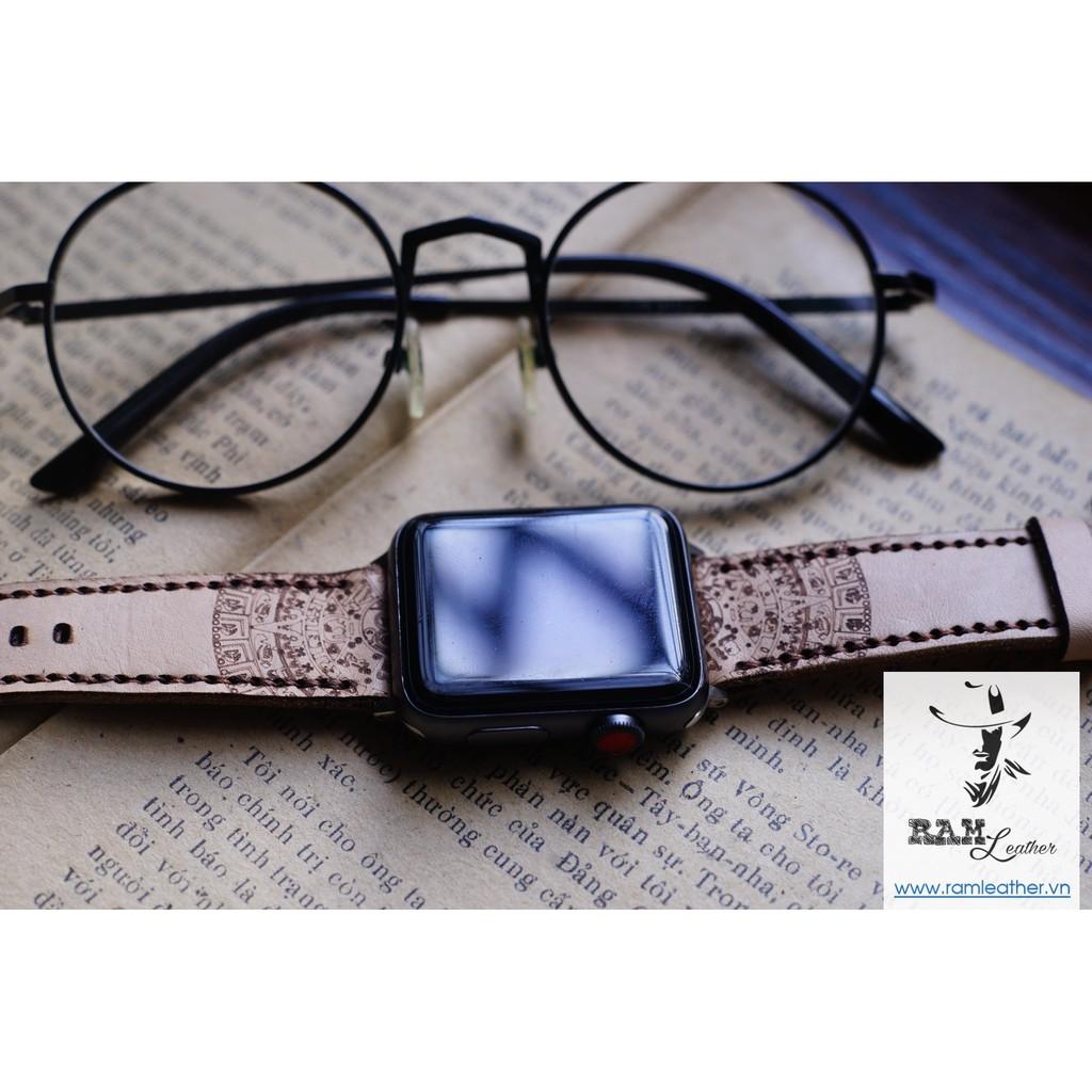 DÂY ĐỒNG HỒ DA BÒ VEGTAN -INCA - DA BÒ THẬT - RAM LEATHER - CASIO AE1200/SEIKO5