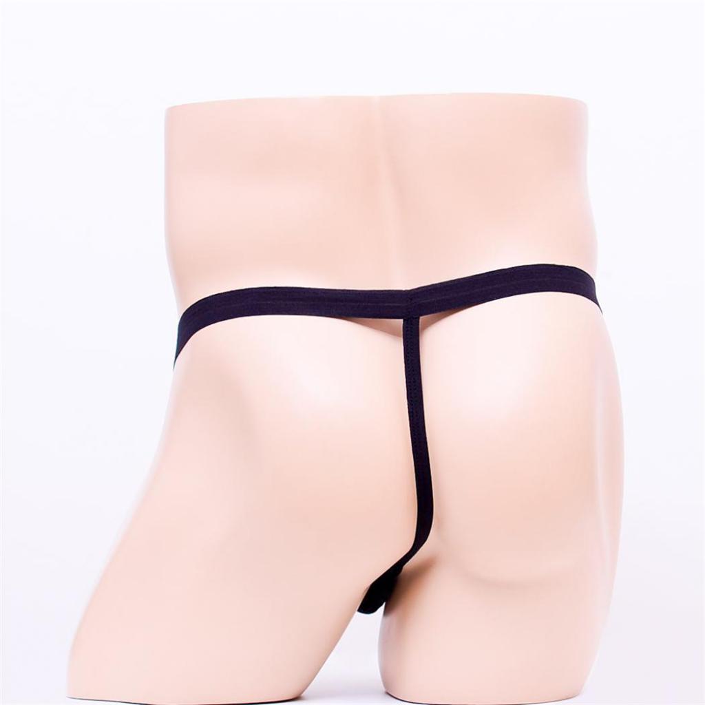 6xSexy Men Black G String C-string T Back Thong Underwear Bikini Briefs