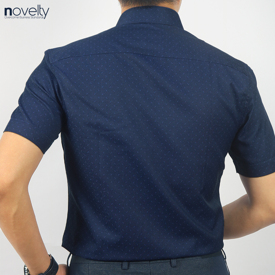 Áo sơ mi nam ngắn tay Novelty Regular fit Hoa văn NSMMINMTCR230437N